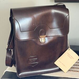 Original Hungarian Military PVC  Document Messenger Bag With Tag!